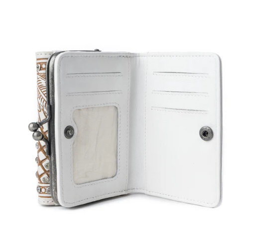 Sparkling Desert Moon Coin Purse in Chocolate White