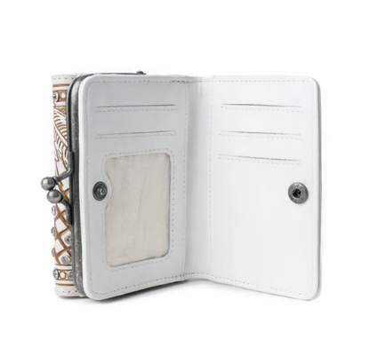 Sparkling Desert Moon Coin Purse in Chocolate White