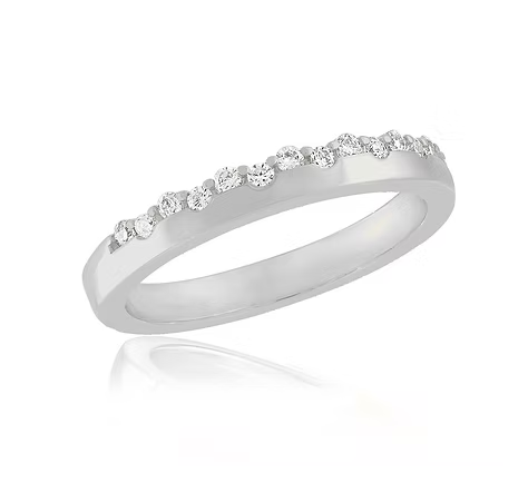 Stacks Cubic Zirconia Crusted Ring