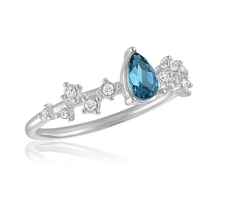 Stacks Elegant Montana Blue Teardrop Ring