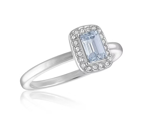 Stacks Cubic Zirconia Emerald Cut Ring