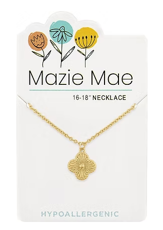 Mazie Mae Gold Quatrefoil Necklace