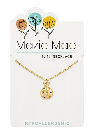 Mazie Mae Gold Ladybug Necklace