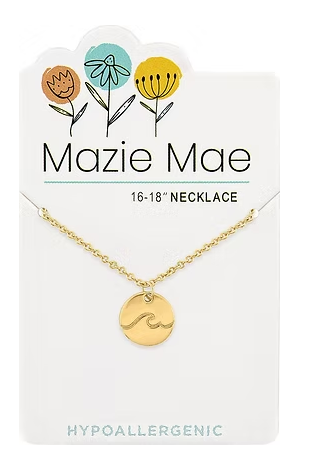 Mazie Mae Gold Wave Necklace