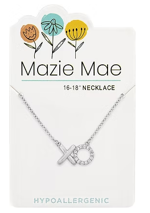 Mazie Mae Silver XO Necklace