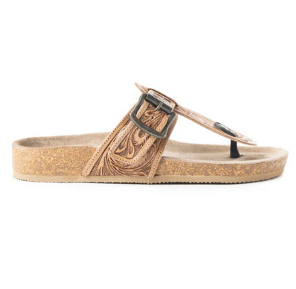 Balinda Ridge Sandals in Brown