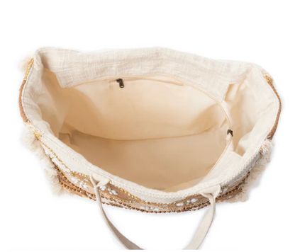 Sonoran Starlight Weekender Bag in Brown & White