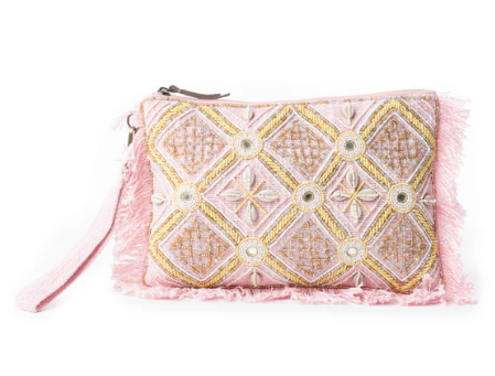 Desert Diamond Pouch in Light Pink