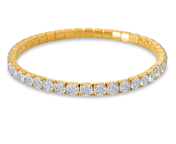 Ellie Vail Gold Ezra Tennis Bracelet
