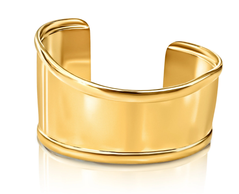 Ellie Vail Gold Josette Asymmetrical Cuff Bracelet