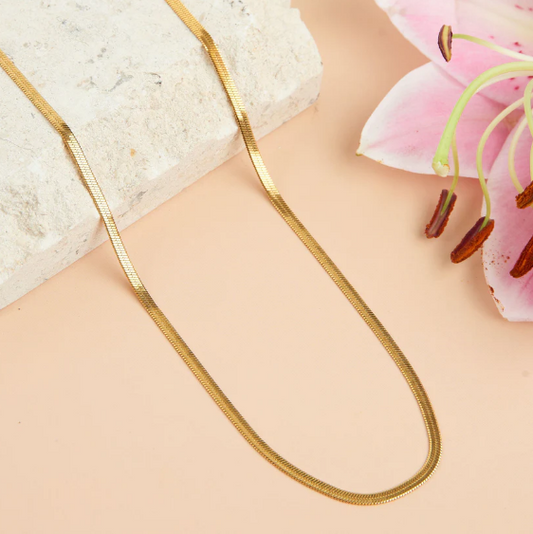 Narelle Waterproof Gold Snake Chain Necklace