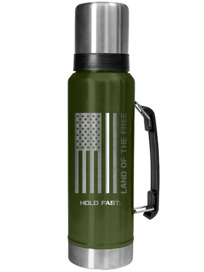 HOLD FAST Green Flag 42oz Magnum Steel Drink Tank