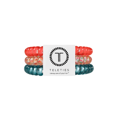 Teleties Small Hair Ties - Coral Craze