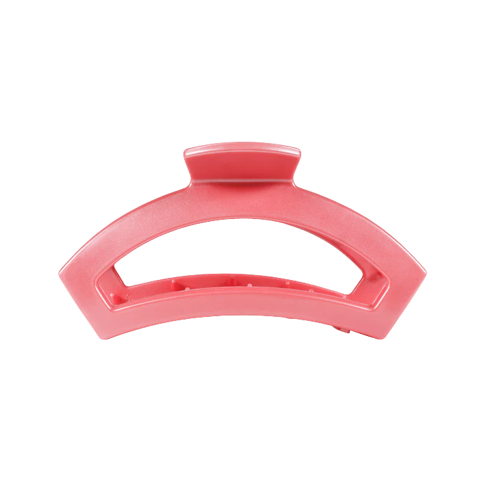 Teleties Open Medium Claw Hair Clip - Calming Coral