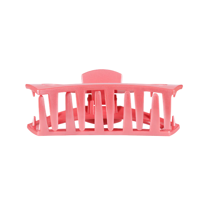Teleties Open Medium Claw Hair Clip - Calming Coral