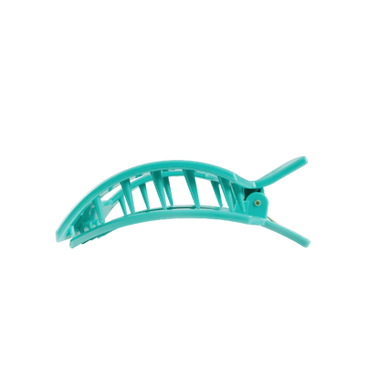 Teleties Medium Flat Square Hair Clip - Totally Turquoise
