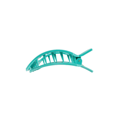 Teleties Small Flat Square Hair Clip - Totally Turquoise