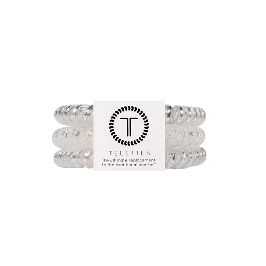 Teleties Small Hair Ties - Silver Slay