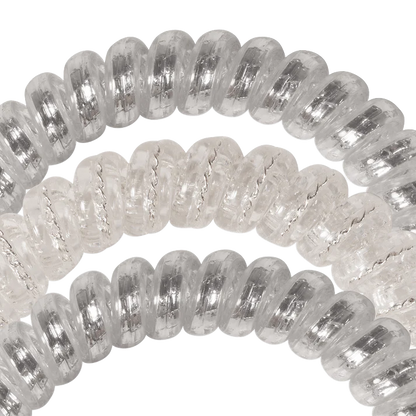 Teleties Small Hair Ties - Silver Slay
