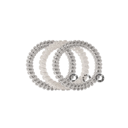 Teleties Small Hair Ties - Silver Slay