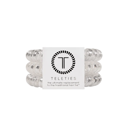 Teleties Large Hair Ties - Silver Slay