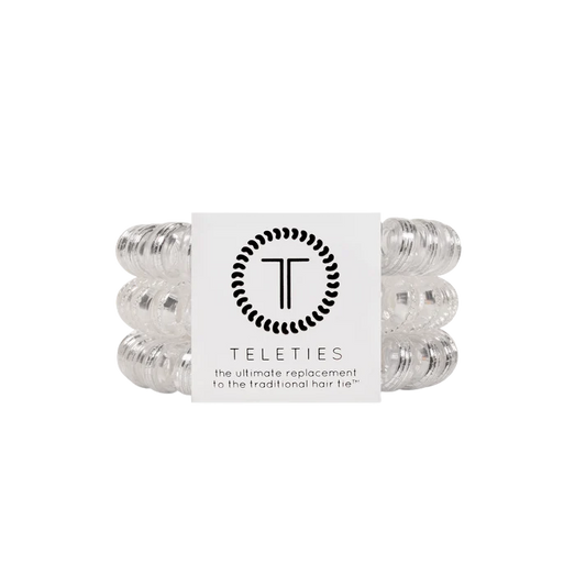 Teleties Large Hair Ties - Silver Slay