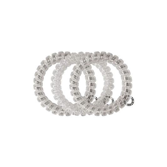Teleties Large Hair Ties - Silver Slay