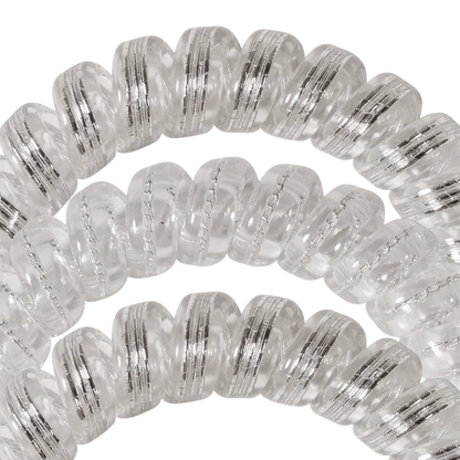 Teleties Large Hair Ties - Silver Slay