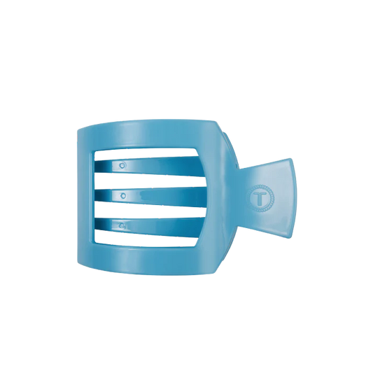 Teleties Medium Flat Square Hair Clip - Summer Sky