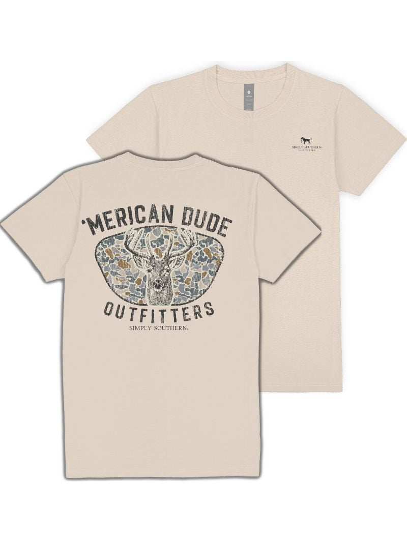 Men's Simply Southern Deer Dude Short Sleeve T-Shirt
