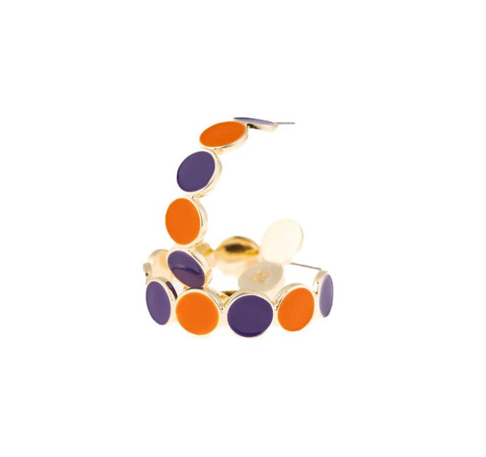 Michelle McDowell Lyla Earrings in Purple & Orange