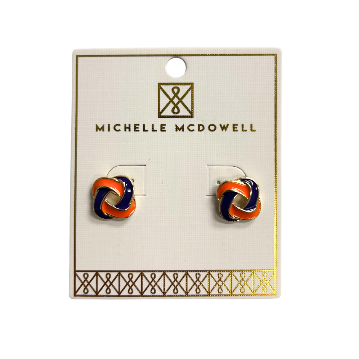 Michelle McDowell Annie Earrings in Purple & Orange