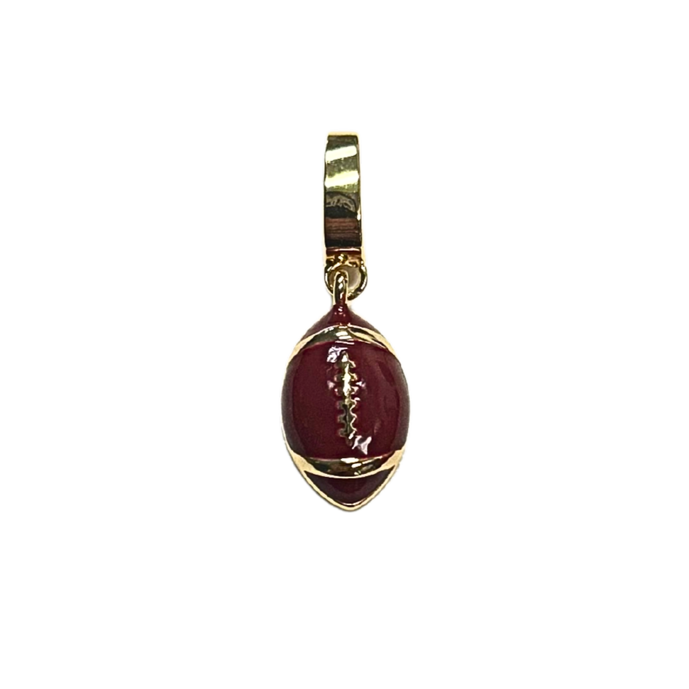 Michelle McDowell Sophie Luxe Brown Football Charm