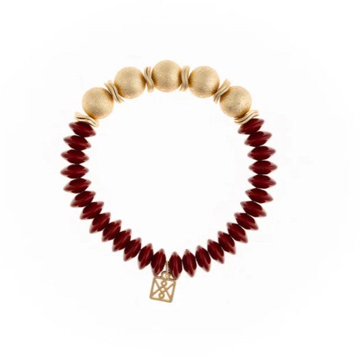 Michelle McDowell Luna Bracelet in Garnet & Gold