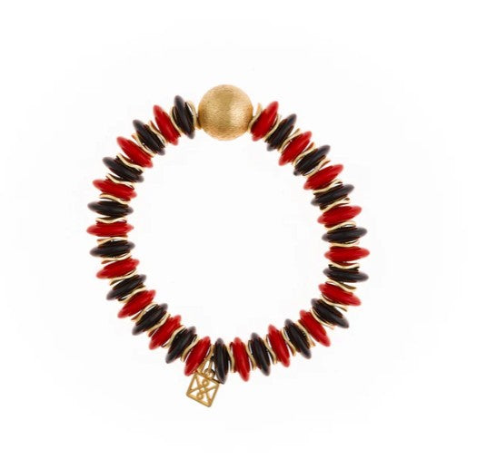 Michelle McDowell Chloe Bracelet in Garnet & Black
