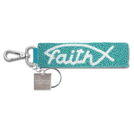 Faith Beaded Keychain