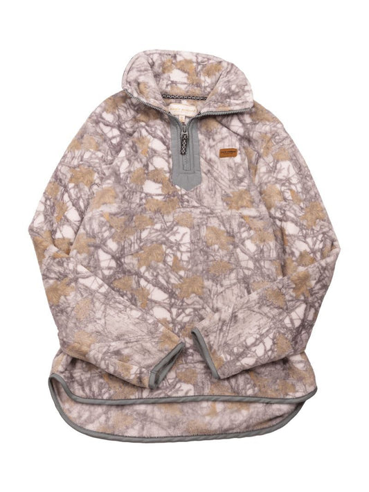 Simply Southern Y-Neck Pullover - White Camo