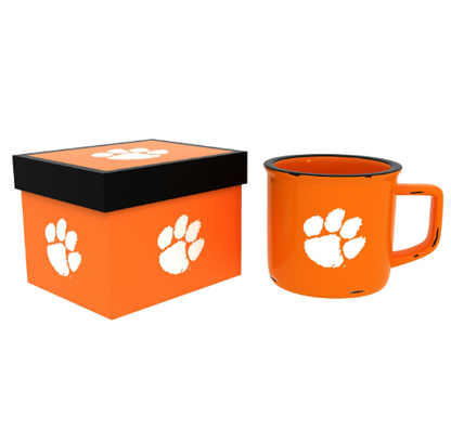 Clemson University Ceramic Camp Cup with Enamel Finish