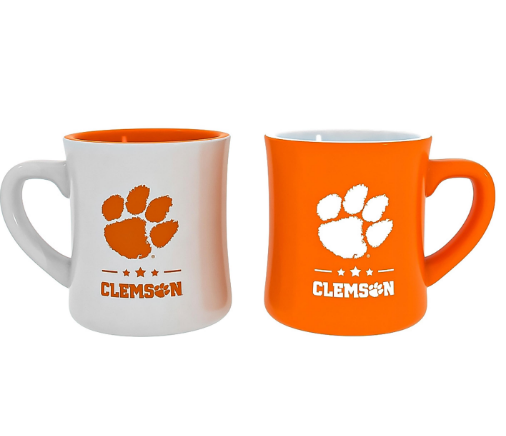 Clemson University 10oz Ceramic Cup Set