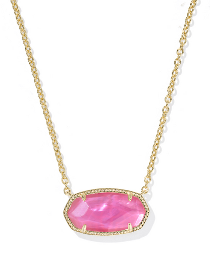 Kendra Scott Elisa Statement Short Necklace in Gold Azalea Illusion