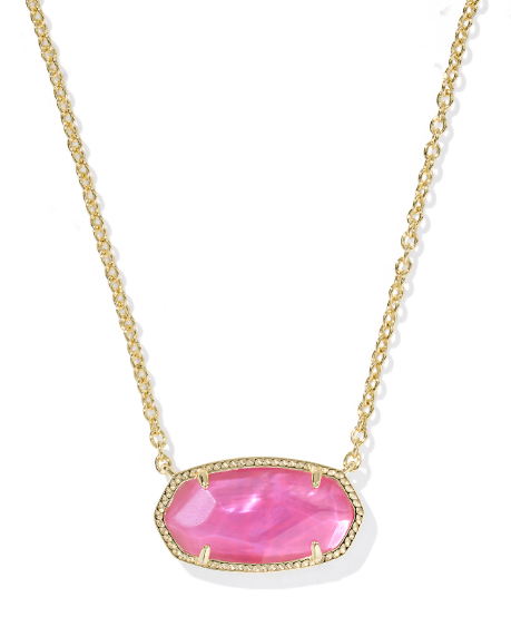 Kendra Scott Elisa Statement Short Necklace in Gold Azalea Illusion