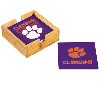 Clemson University Ceramic Coasters Set