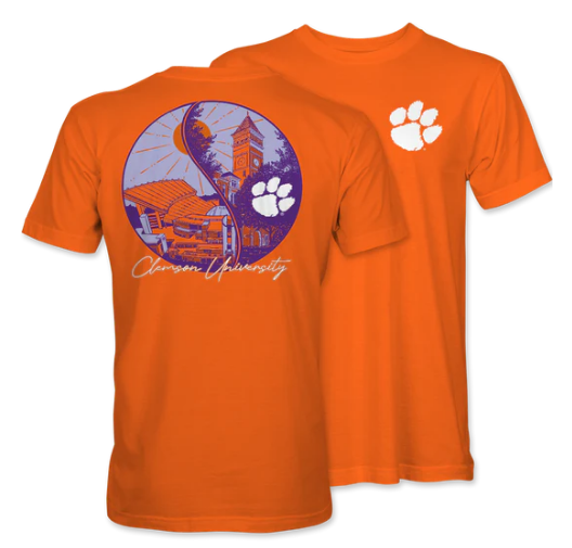 Clemson University Two Scenes Short Sleeve T-Shirt