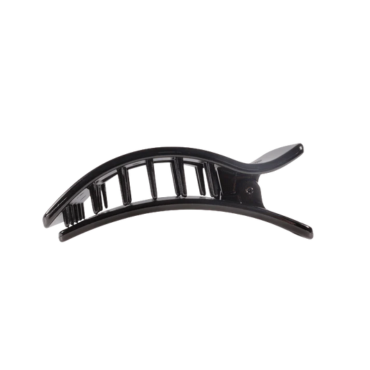 Teleties Medium Flat Rectangle Hair Clip - Jet Black