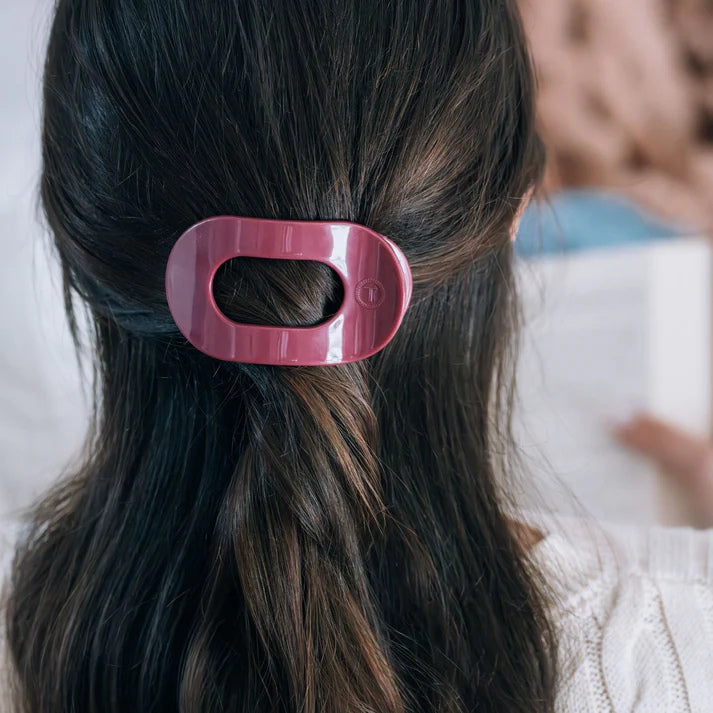 Teleties Small Flat Round Hair Clip - Wild Side