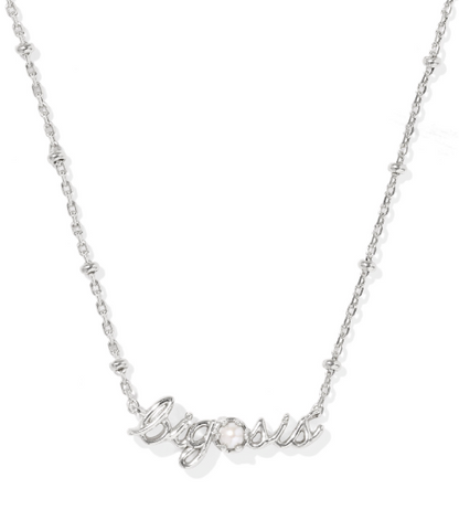 Kendra Scott Big Sis Short Necklace in Silver Freshwater Cultured Pearl