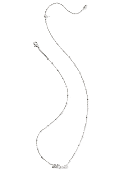 Kendra Scott Lil Sis Short Necklace in Silver Freshwater Cultured Pearl