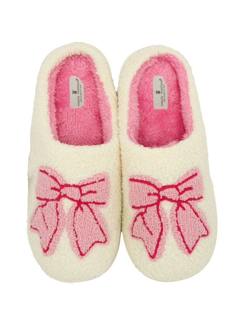 Simply Southern Fuzzy Slipper - Bow