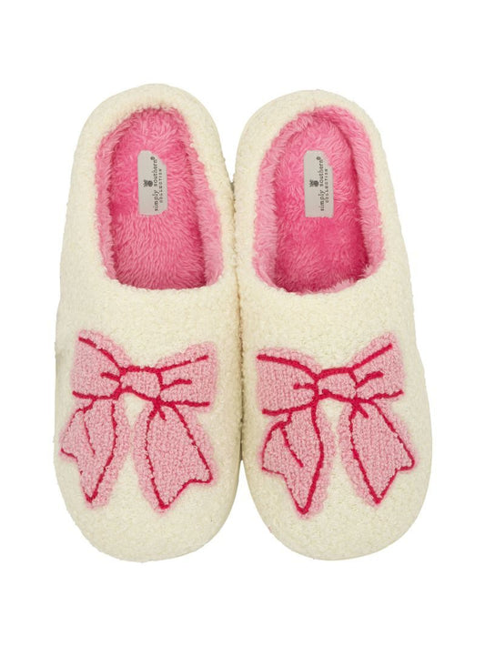 Simply Southern Fuzzy Slipper - Bow