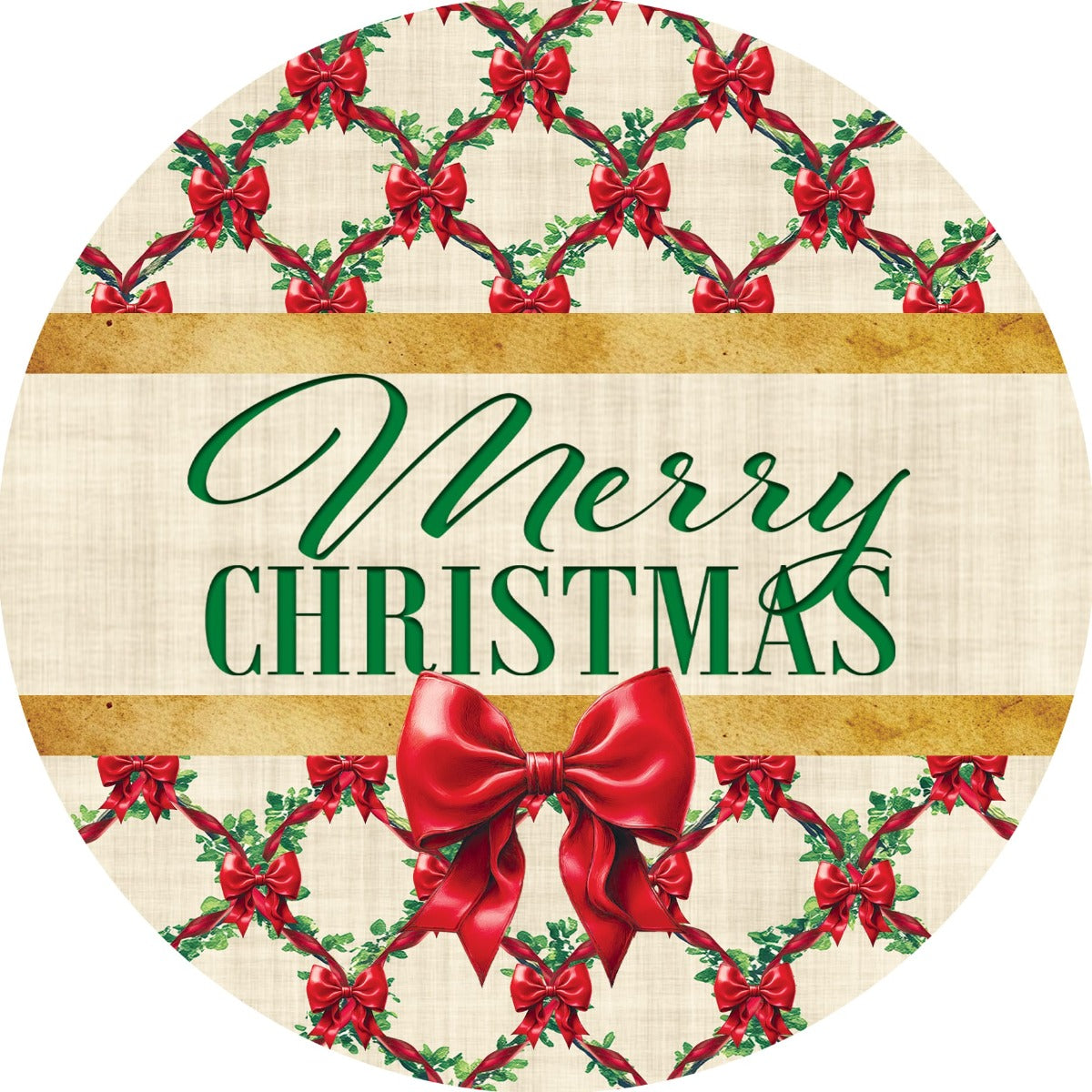 Christmas Bow Large Hang Around